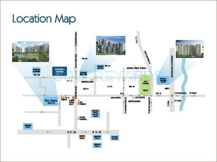 Amrapali Zodiac Location Image