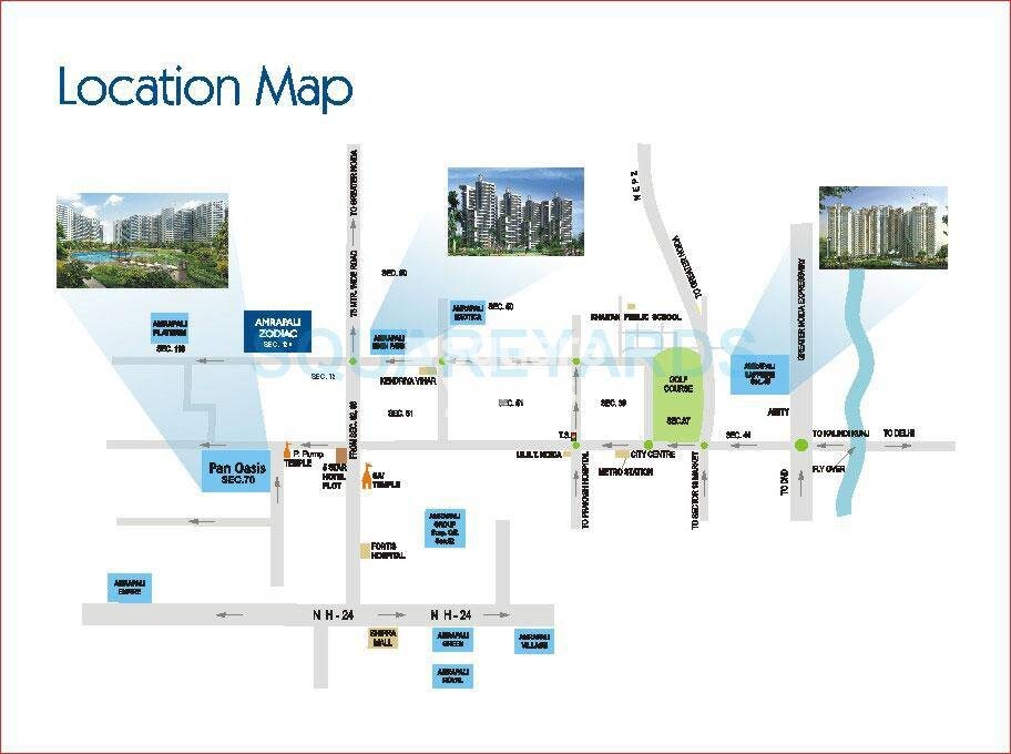 Amrapali Zodiac Location Image