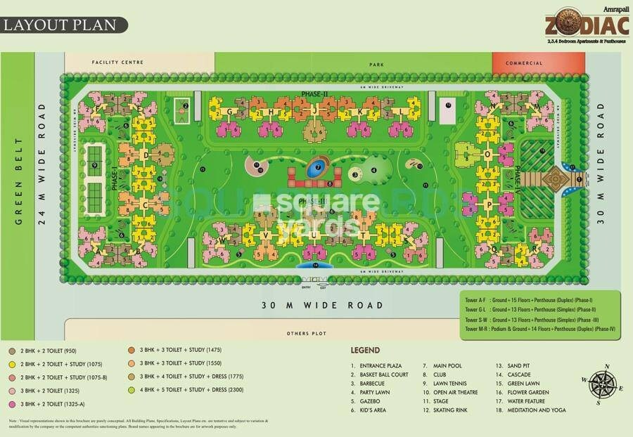 Amrapali Zodiac Master Plan Image