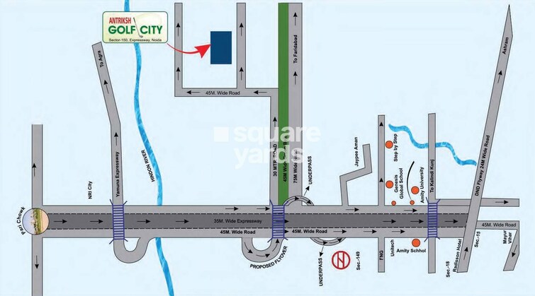 Antriksh Golf City Location Image