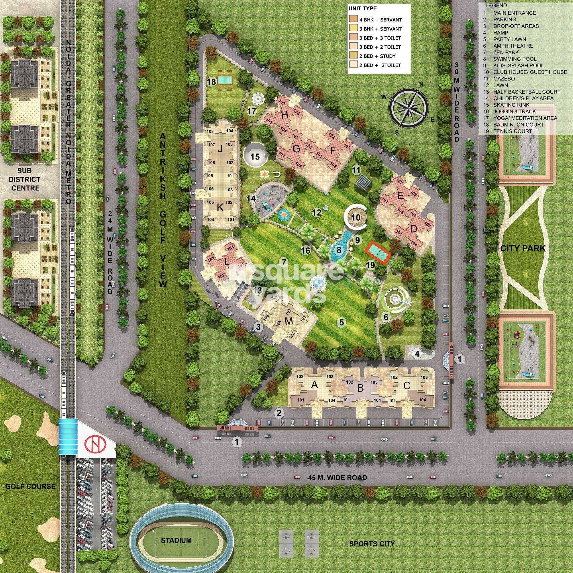 Antriksh Golf View - II Master Plan 1