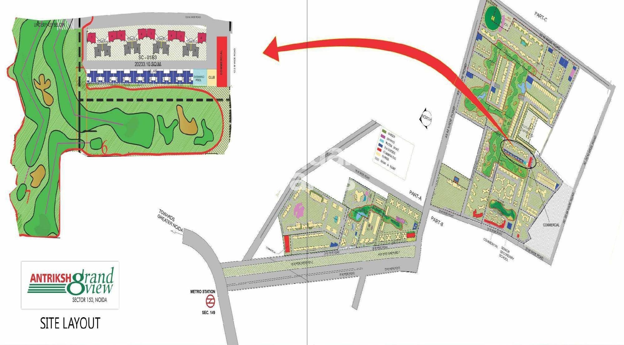 Antriksh Grand View Master Plan Image