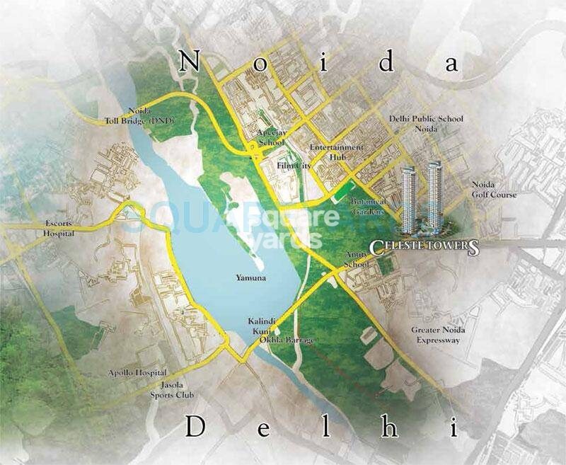 Assotech Celeste Towers Location Image