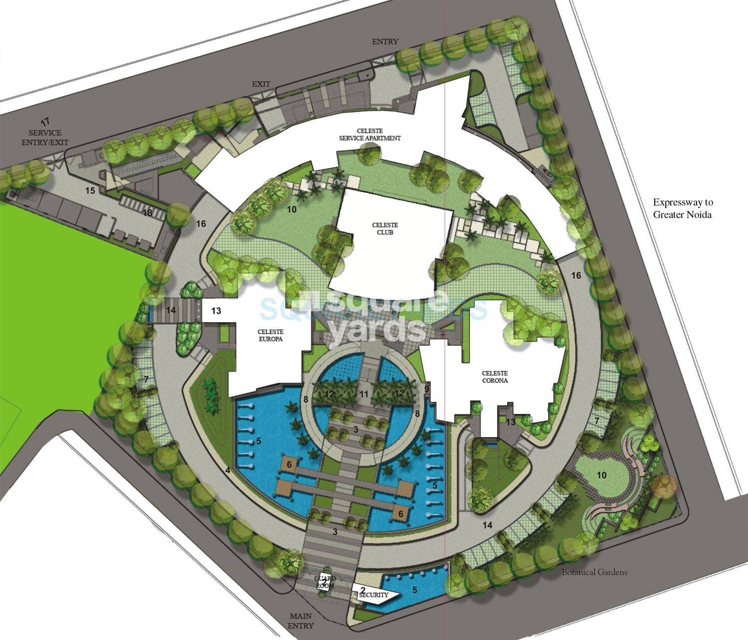 Assotech Celeste Towers Master Plan Image