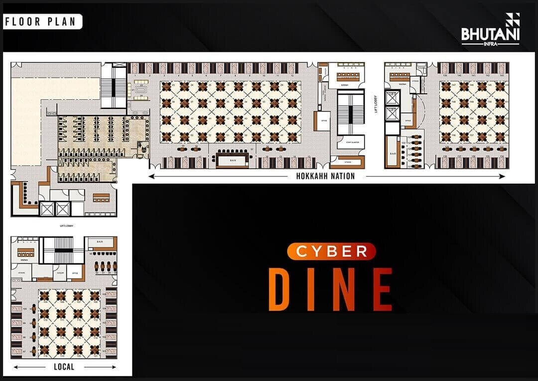 bhutani cyber dine project floor plans1 8779