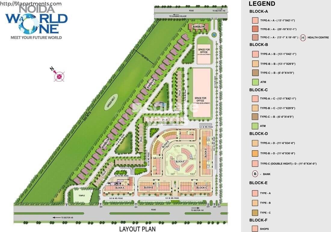 CBS Noida World One Master Plan 1