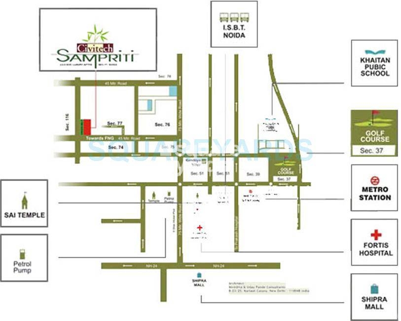 Civitech Sampriti Location Image