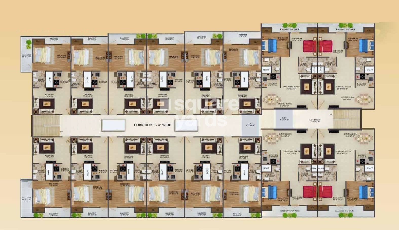 Coinage Moti Residency Floor Plans