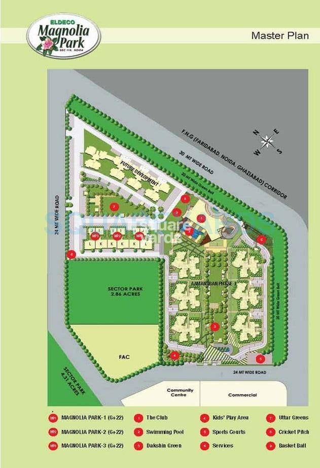 Eldeco Magnolia Park Master Plan 1