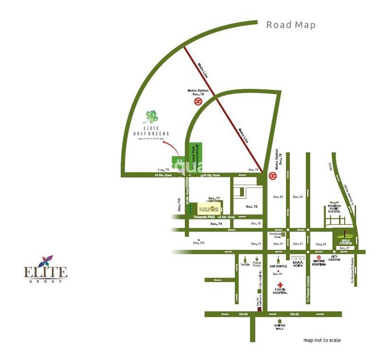 Elite Golf Green Location Image