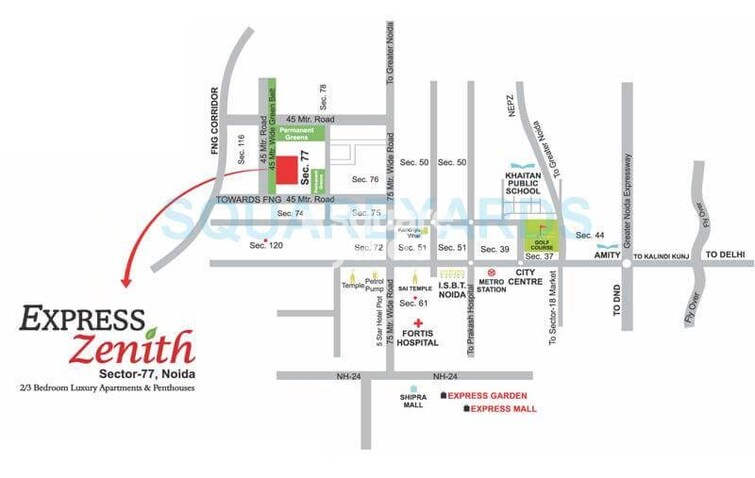 Express Zenith Location Image