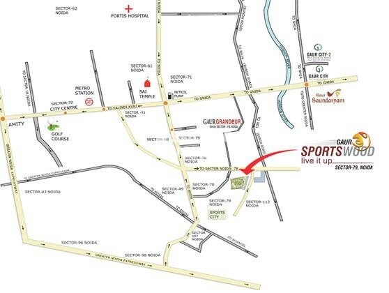 Gaur Sportswood Arcade Location Image