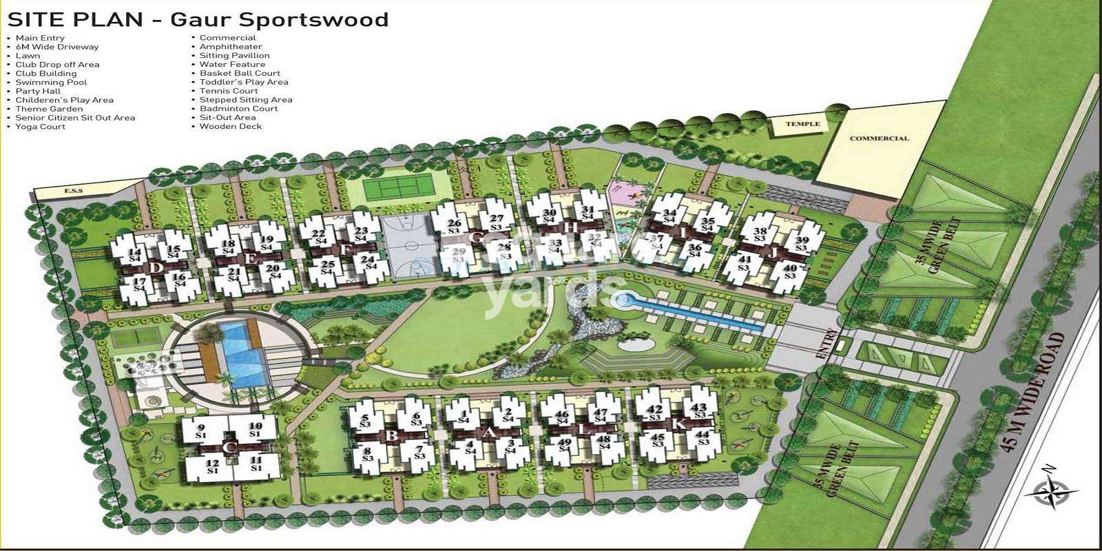 gaur sportswood project master plan image1
