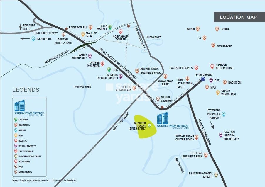 Godrej Palm Retreat 2 Location Image