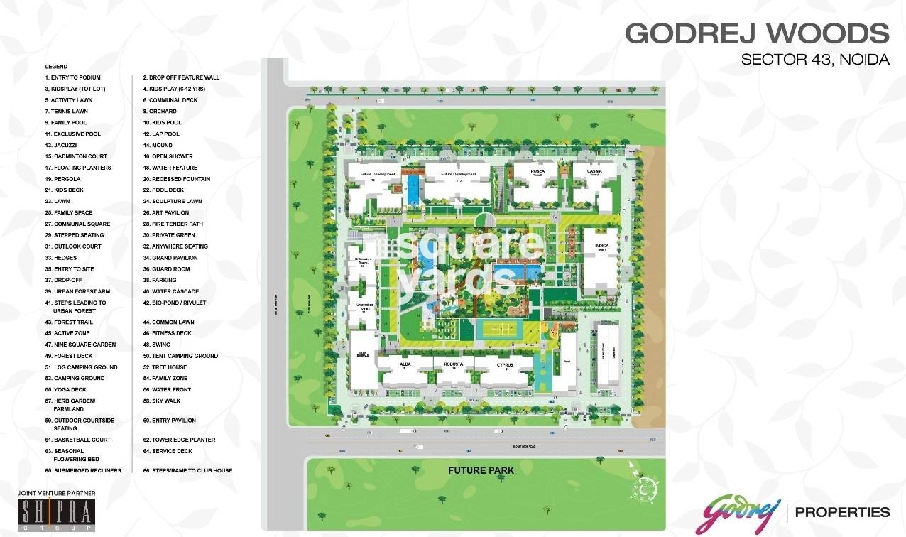 Godrej Woods Evergreen Master Plan Image
