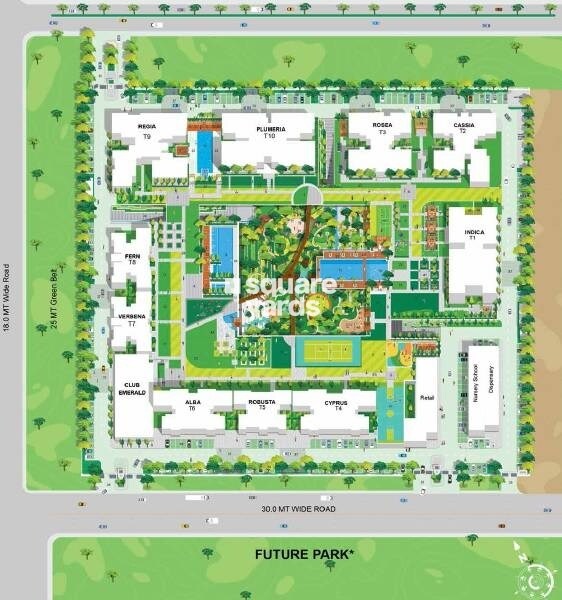Godrej Woods Plumeria Master Plan Image 2