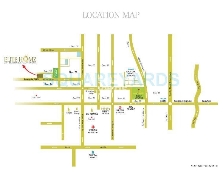 H R Buildcon Elite Homz Location Image