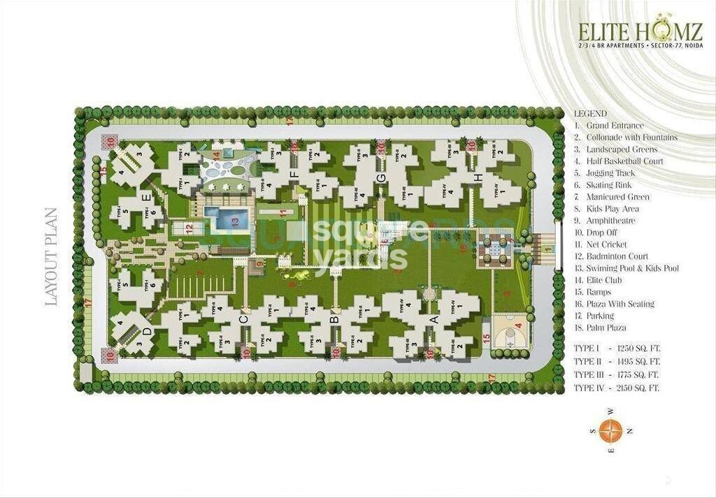 H R Buildcon Elite Homz Master Plan Image