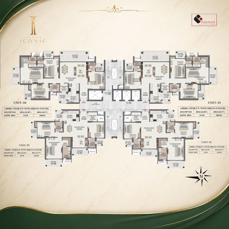 Indosam Iconic Floor Plans