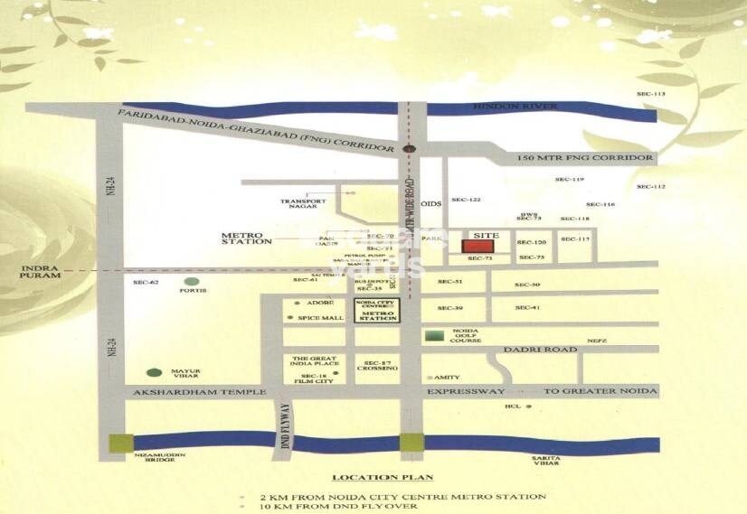 Jaguar Aryan Apartments Location Image