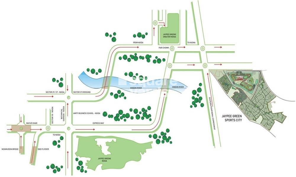 Jaypee Green Boomerang Residences Location Image