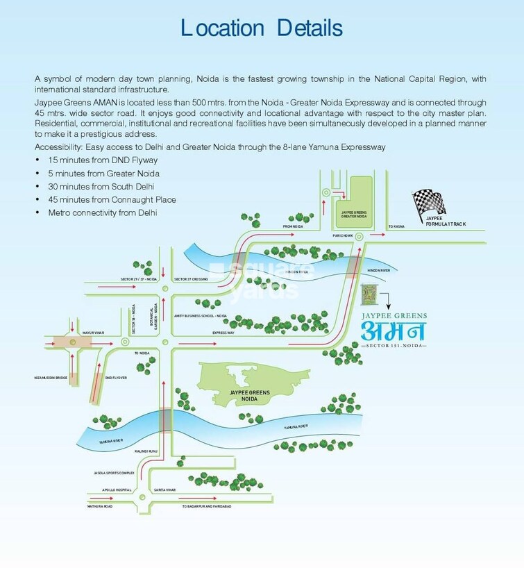 Jaypee Greens Aman Location Image