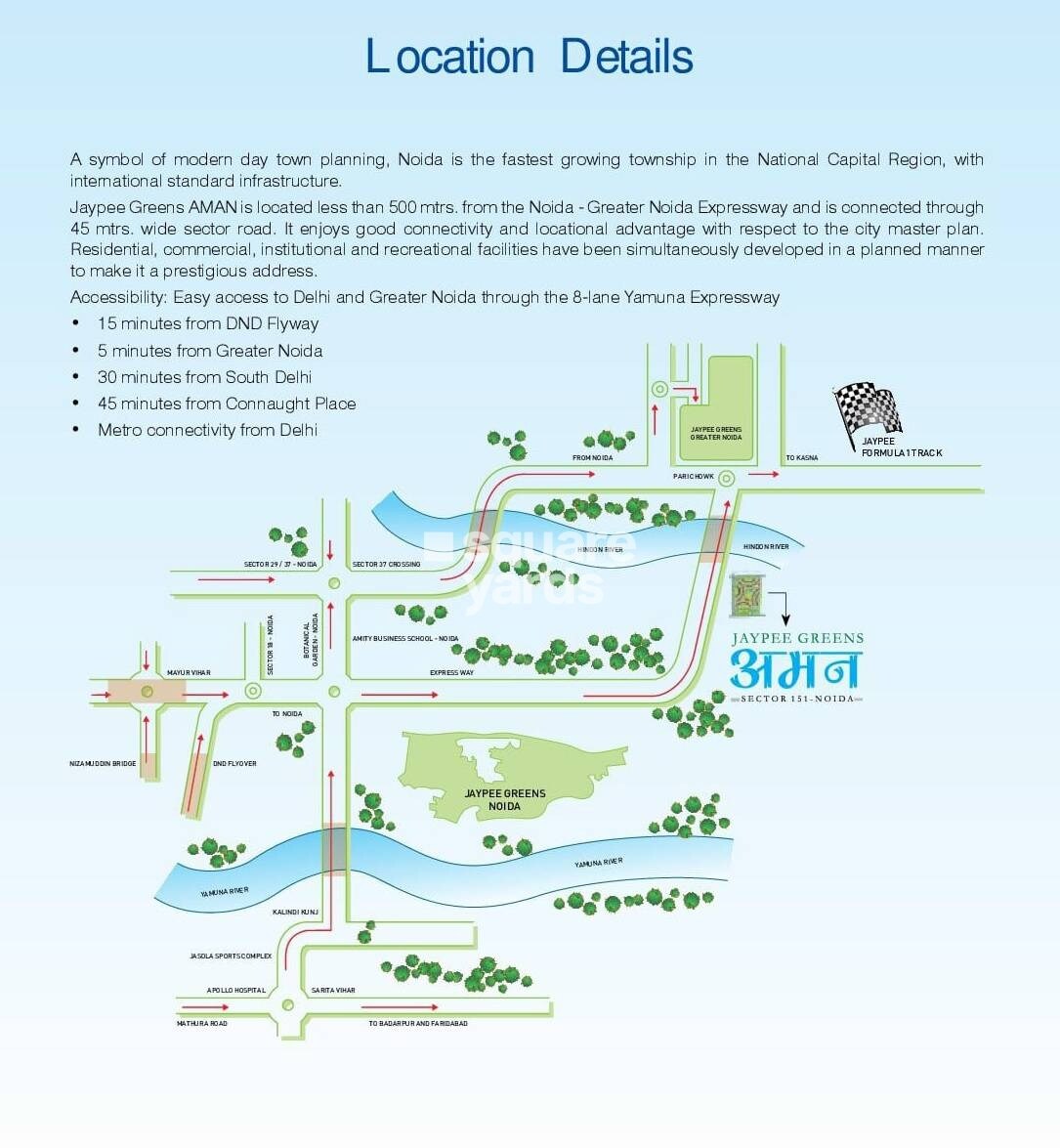 Jaypee Greens Aman Location Image