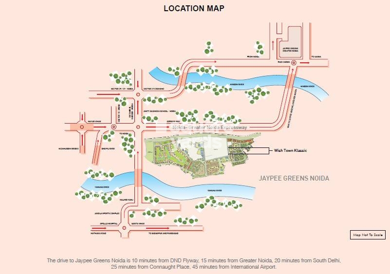 Jaypee Greens Klassic Heights Location Image