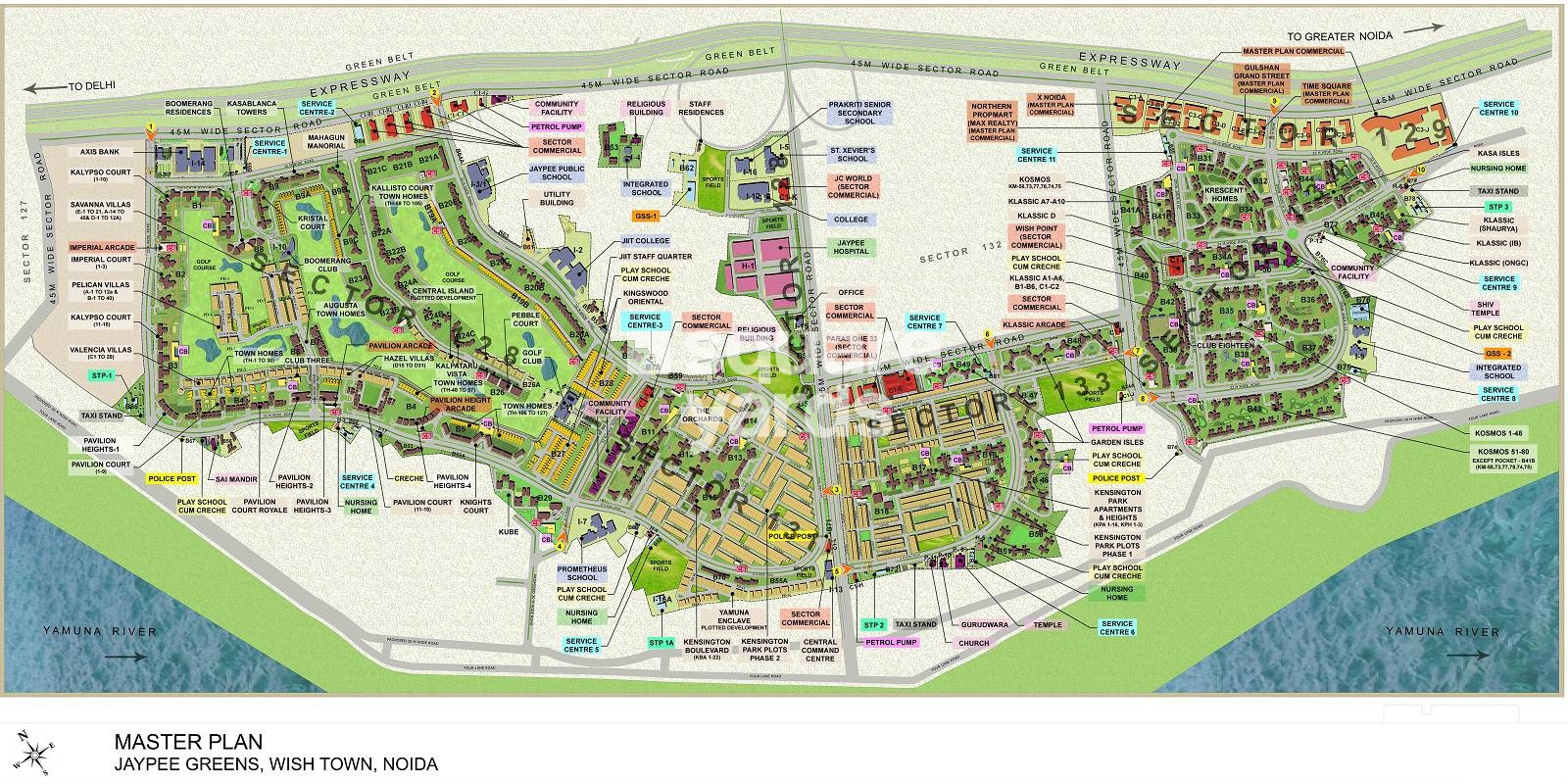 Jaypee Greens Klassic Heights Master Plan Image