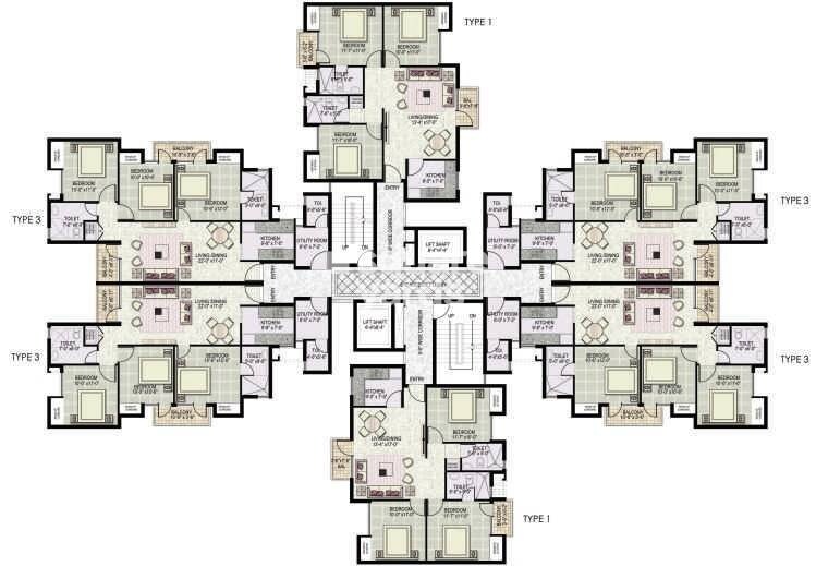 Jaypee Greens Kosmos Floor Plans 3