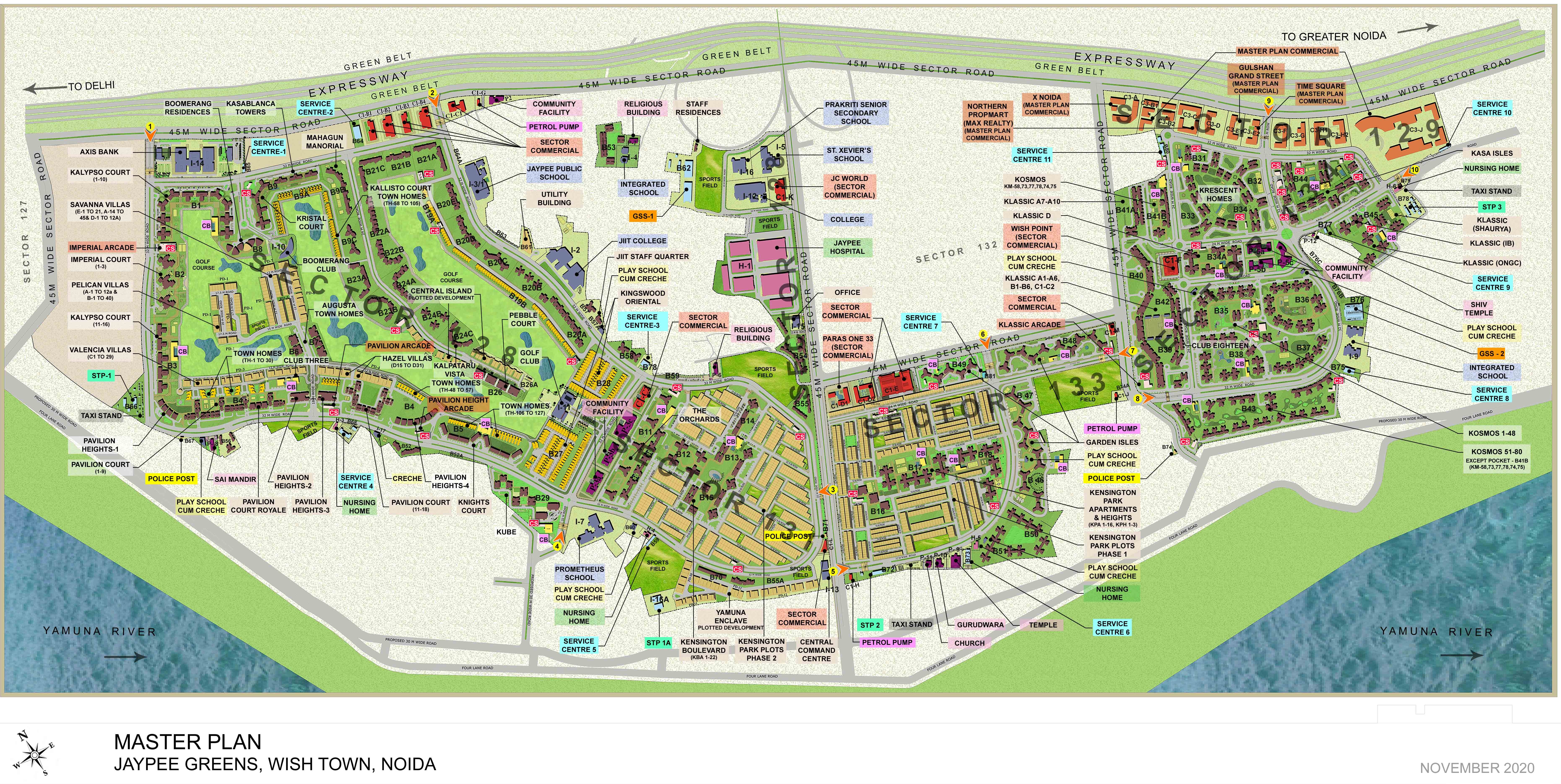 Jaypee Kallisto Town Homes Master Plan Image