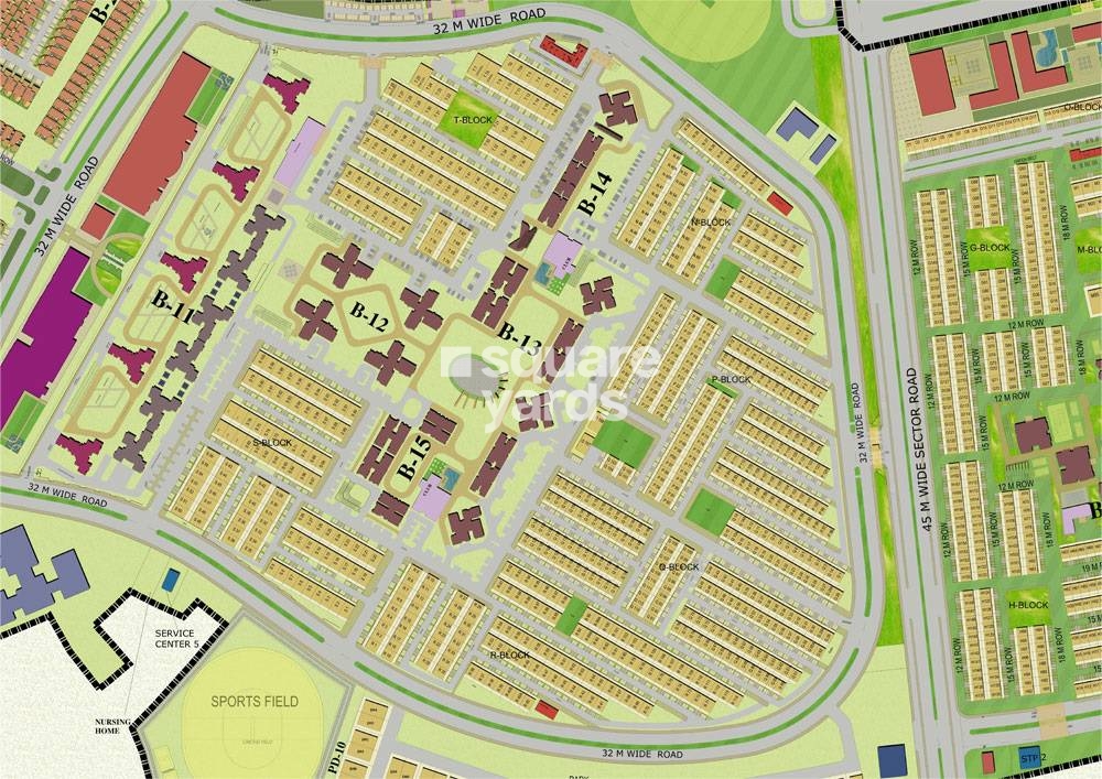 Jaypee Kensington Park Plot Master Plan Image