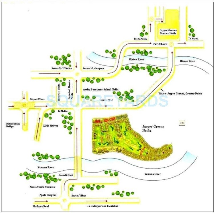 Jaypee Greens Kosmos Location Image