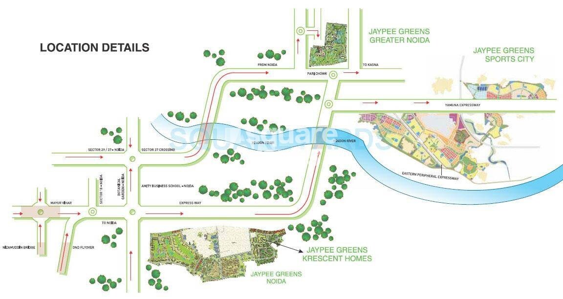 Jaypee Krescent Homes Phase II Location Image