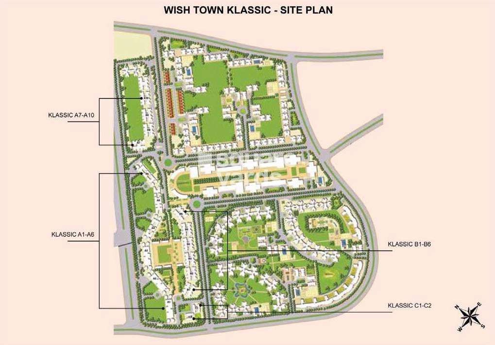 jaypee wish town klassic project master plan image1
