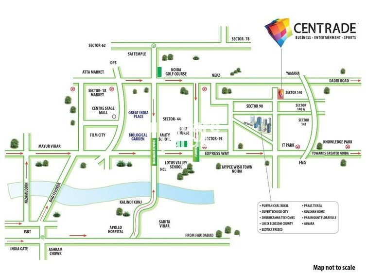 Krasa Centrade Business Park Location Image