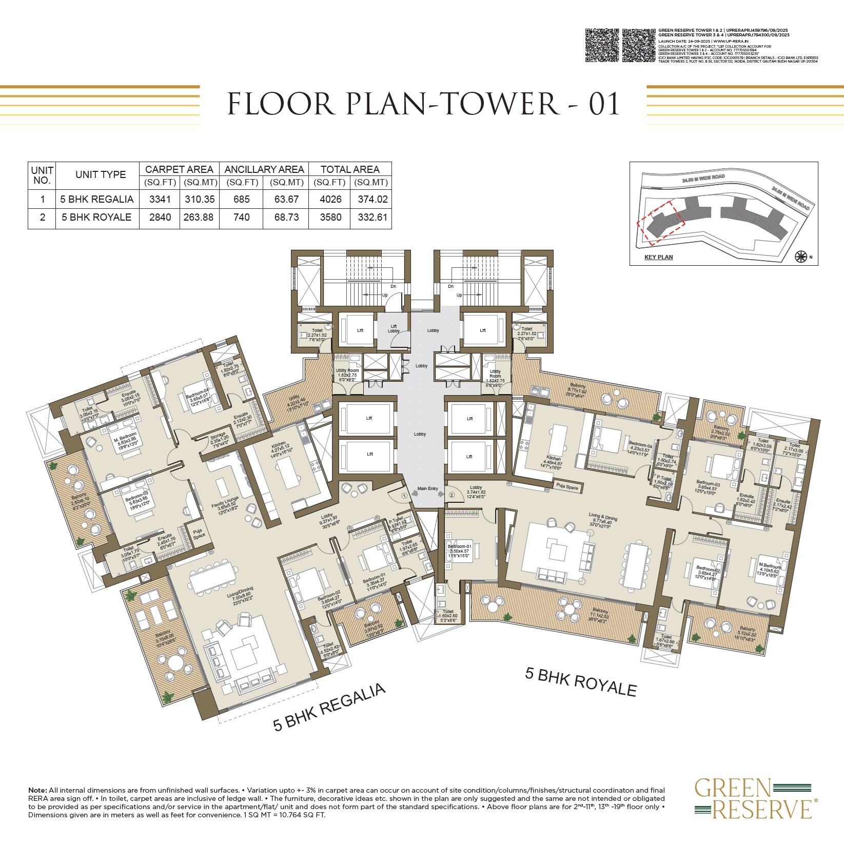 LnT Green Reserve Floor Plans