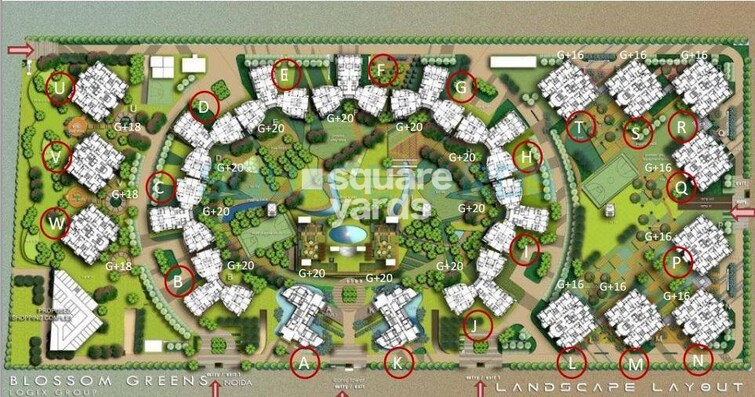 Logix Blossom Greens Master Plan Image