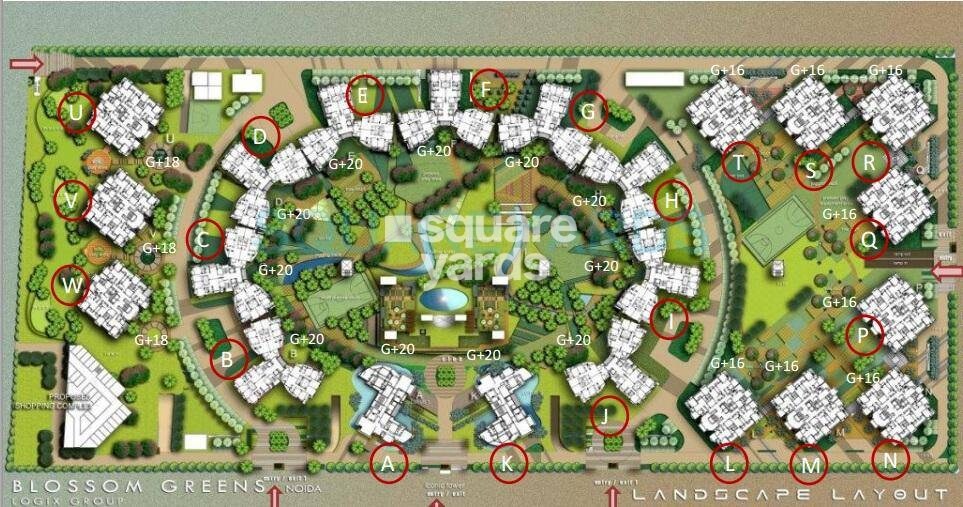 Logix Blossom Greens Master Plan Image