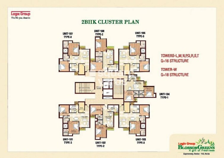 Logix Blossom Greens Floor Plans