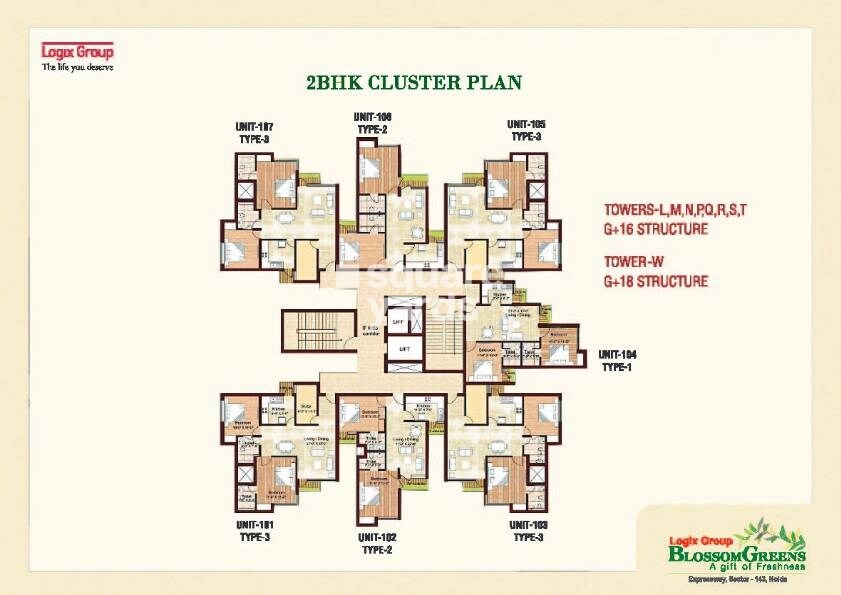 Logix Blossom Greens Floor Plans