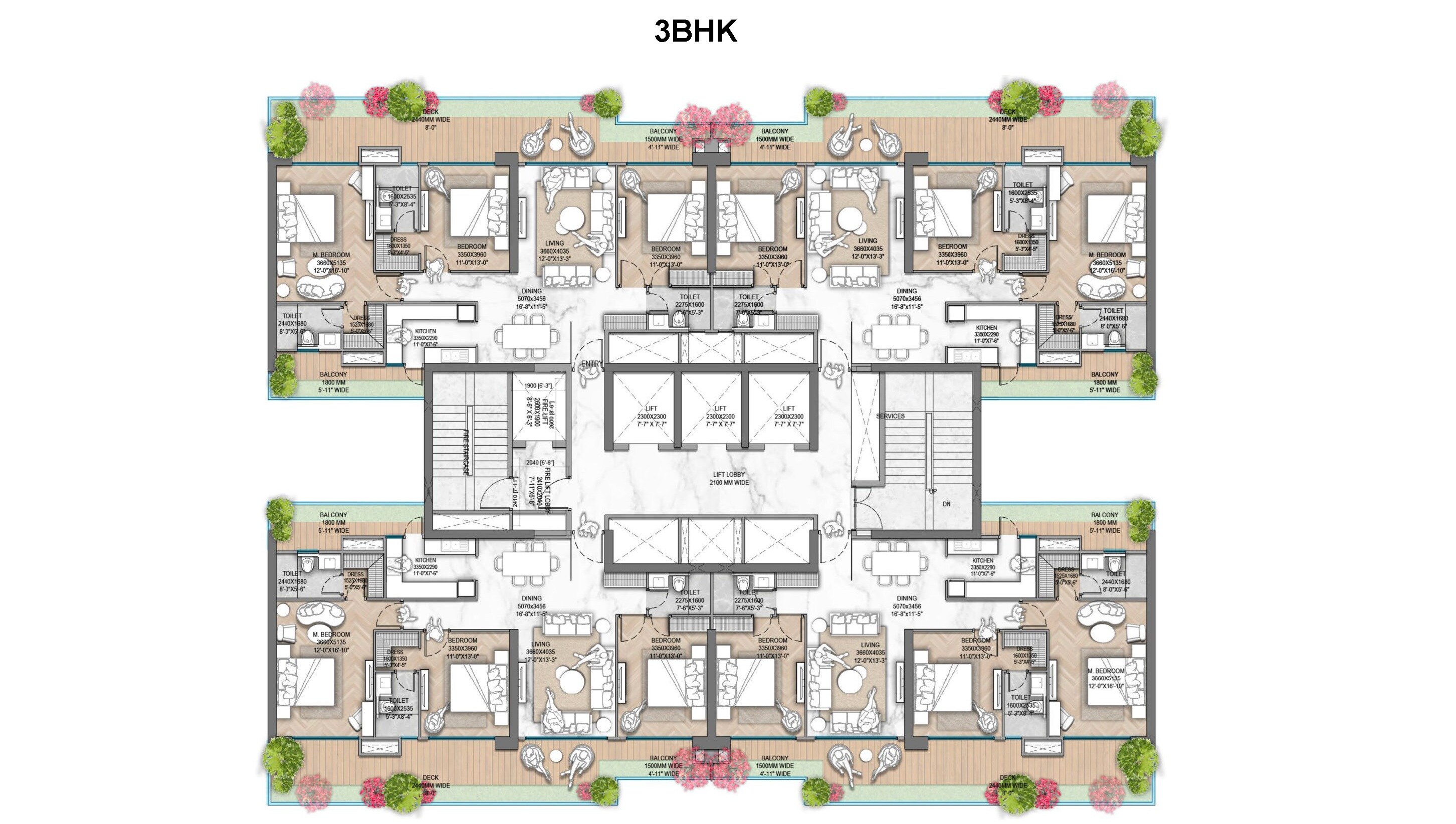 M3M Jacob and Co Floor Plans