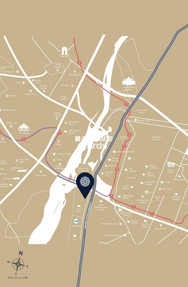 M3M The Cullinan Location Image