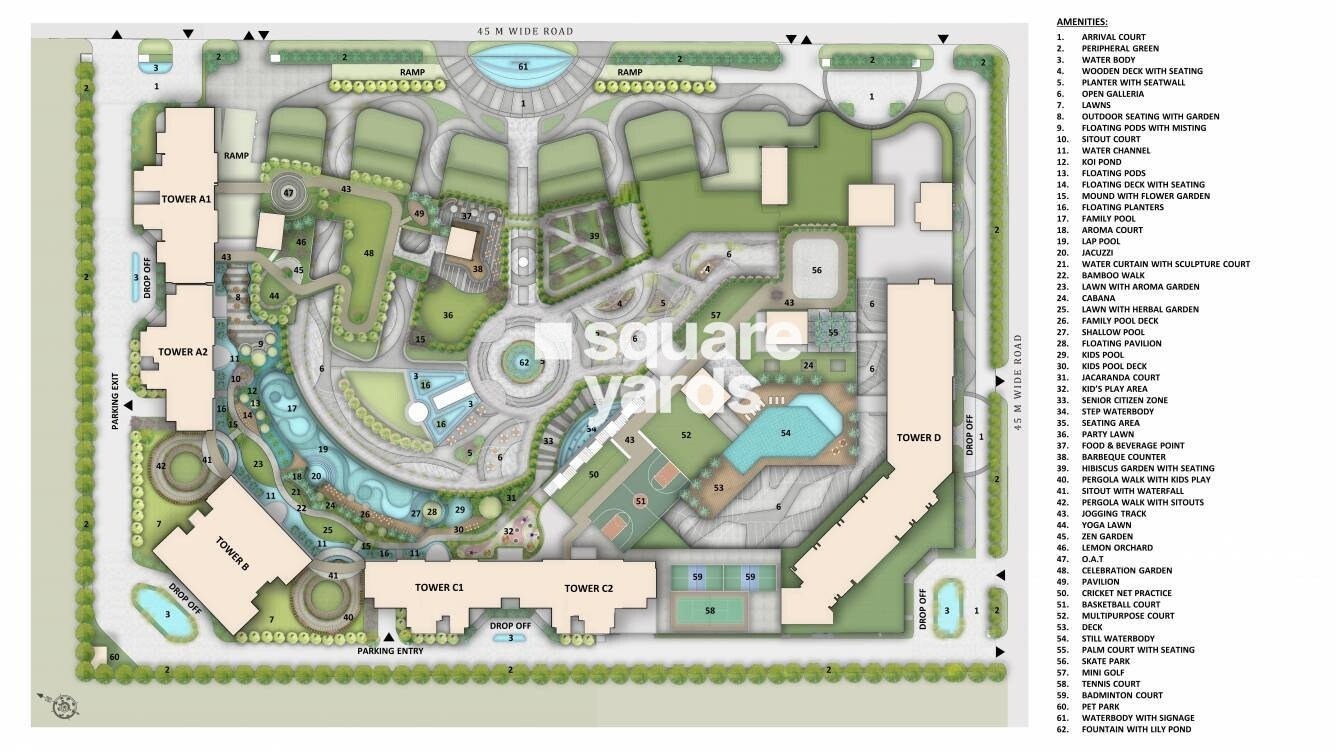 M3M The Cullinan Master Plan Image