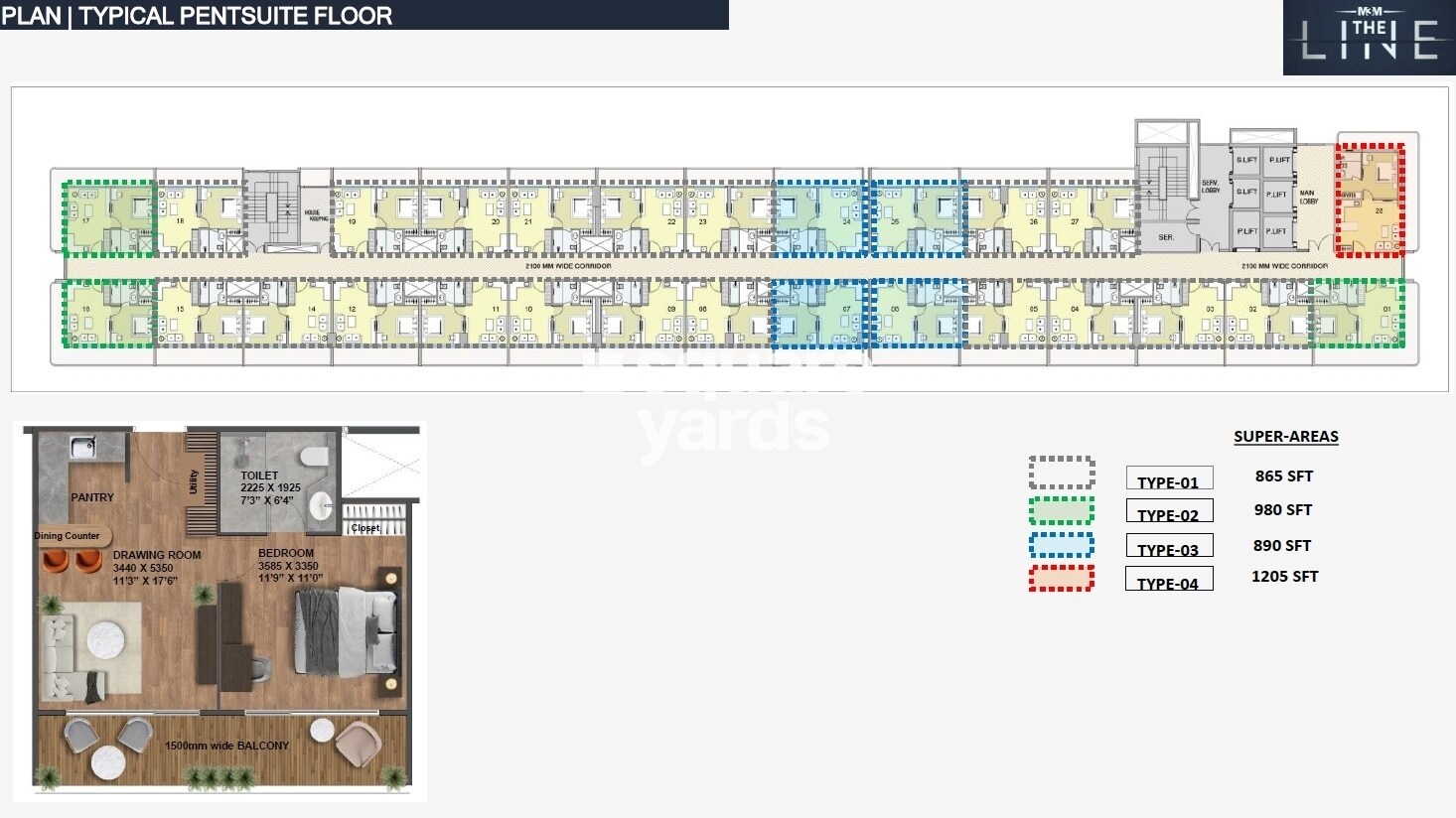 M3M The Line Floor Plans 8