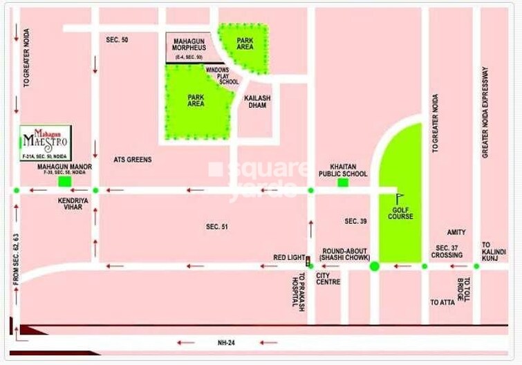 Mahagun Maestro Location Image