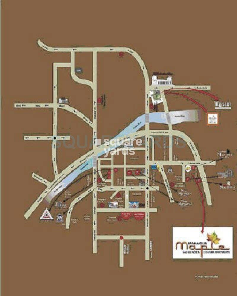 Mahagun Maple Location Image