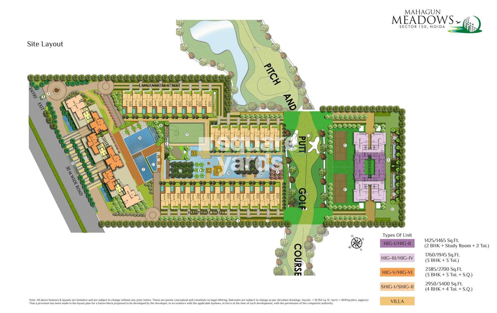 Mahagun Meadows Master Plan Image
