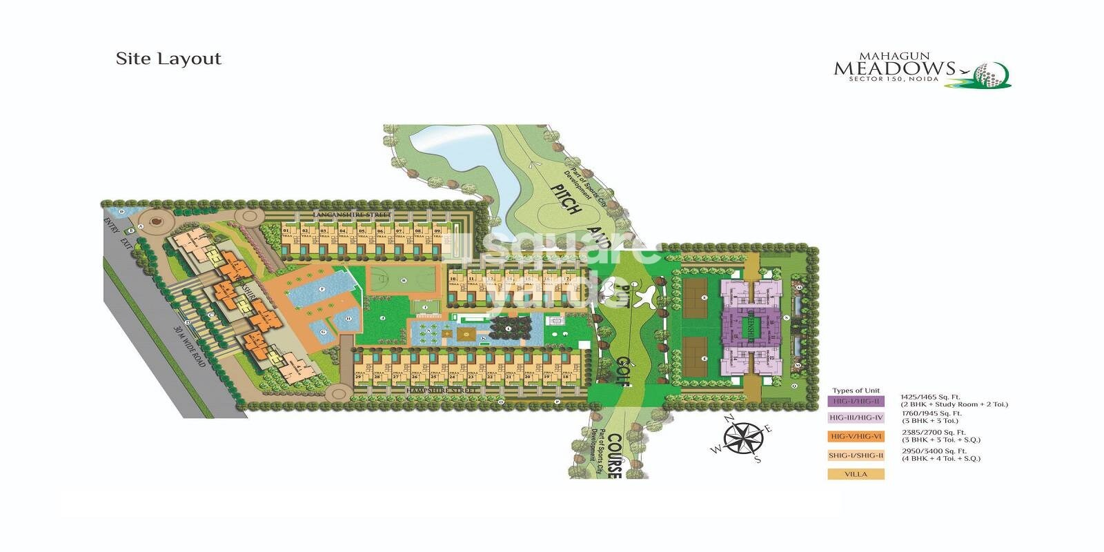 Mahagun Meadows Villas Master Plan 1