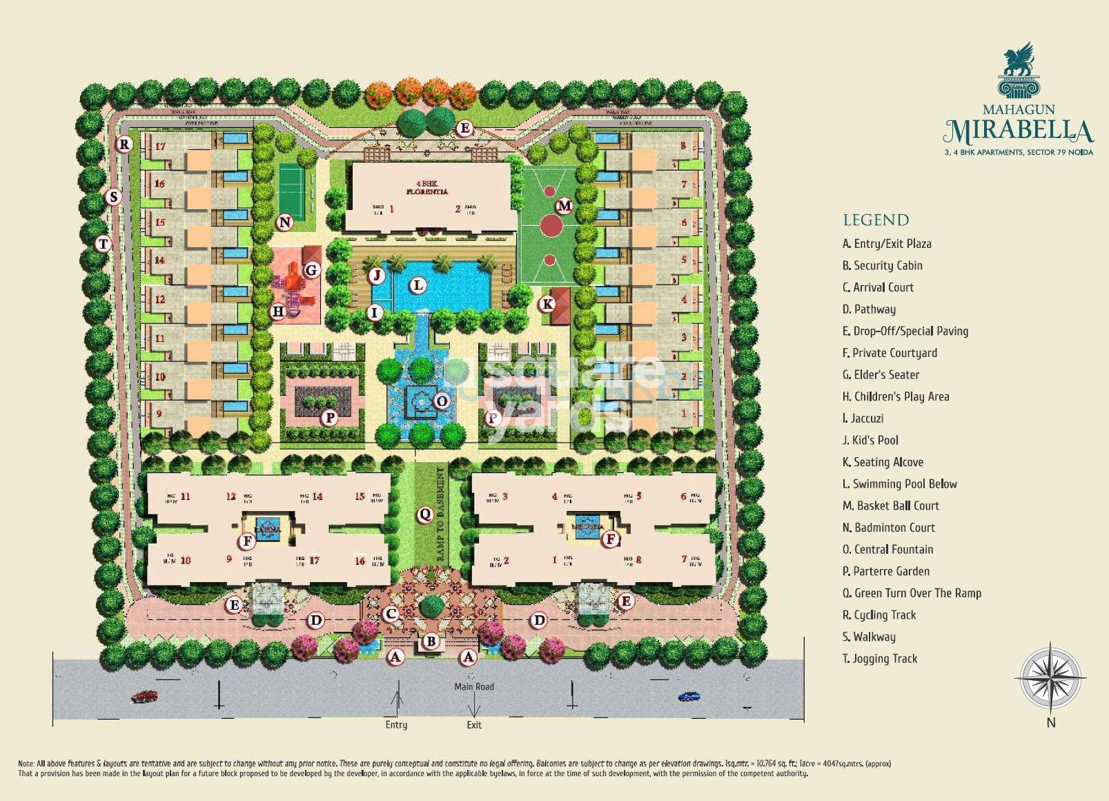 Mahagun Mirabella Master Plan Image